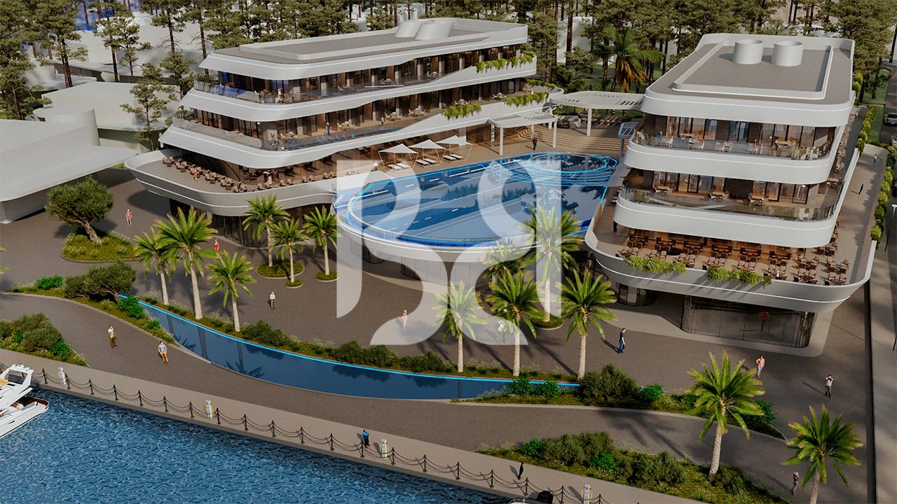 Apartament 1+1 për Shitje në Porto Lalzi – 45.6m² me Ballkon | Investim në Gjirin e Lalzit