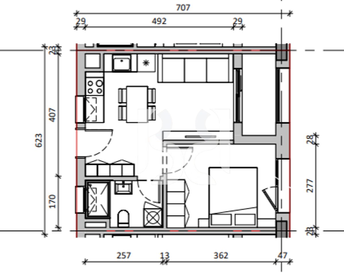 APPARTAMENTO 1+1 IN VENDITA CON CREDITO FINO ALL'80% A NOKIA RESIDENCE 99.000€