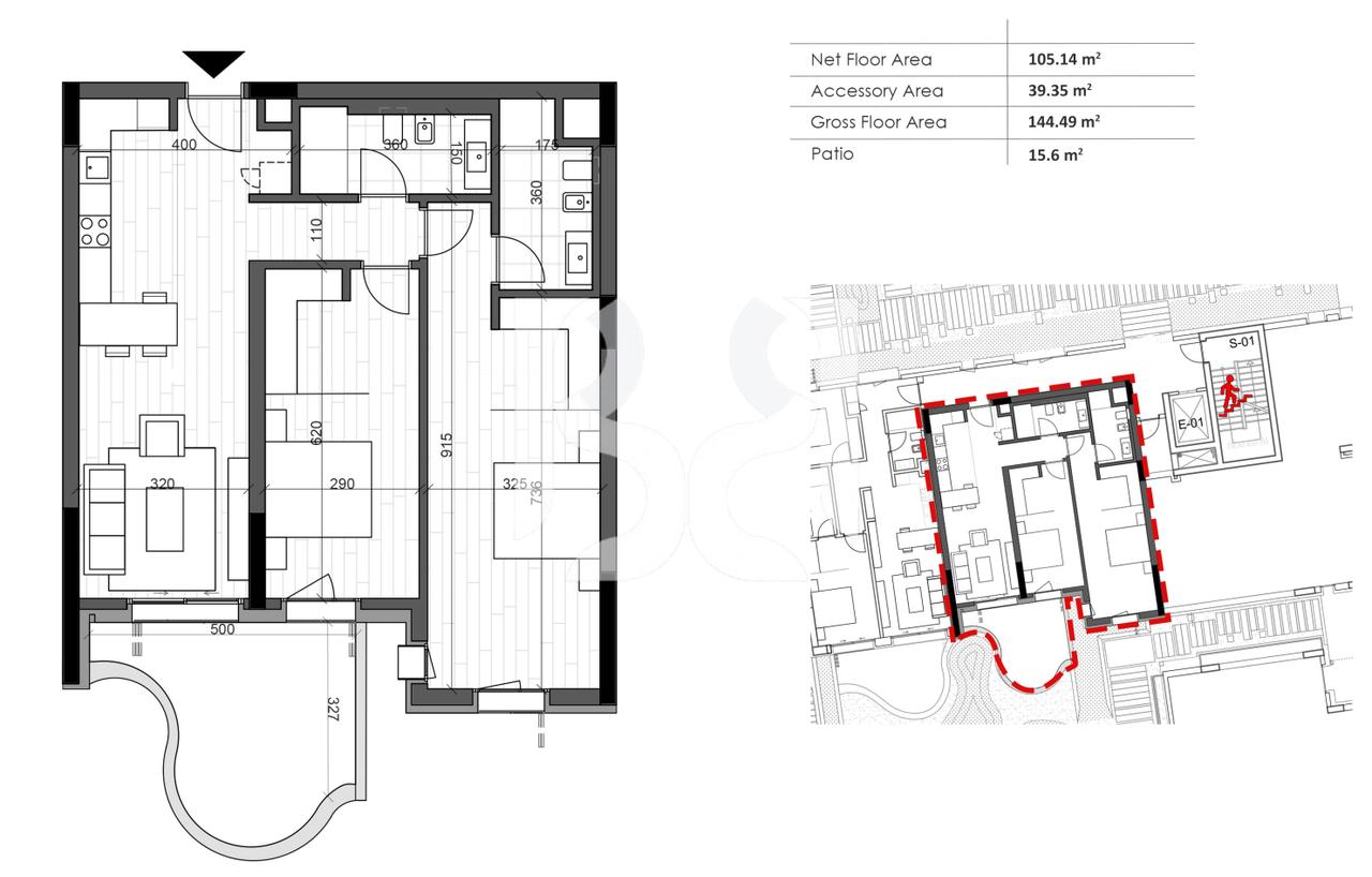 APARTAMENT EKSKLUZIV 2+1 ME DEPO, OBORR & POST PARKIMI NË GREEN COAST 2