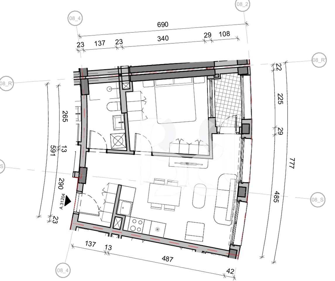SHITET APARTAMENT 1+1 NE REZIDENCA BALLADA LIQENI I FARKES