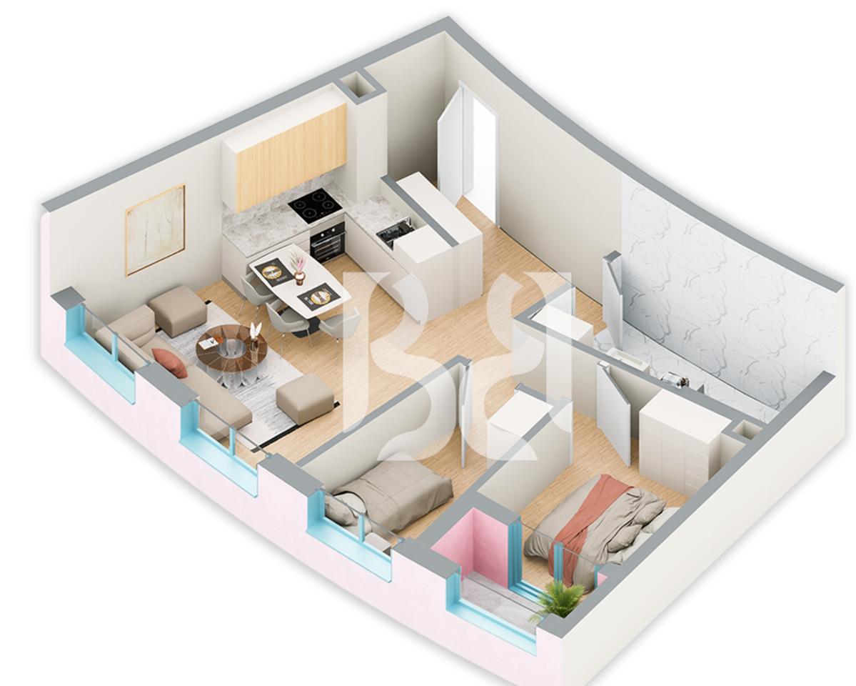 SHITET APARTAMENT 2+1 NE REZIDENCA BALLADA LIQENI I FARKES