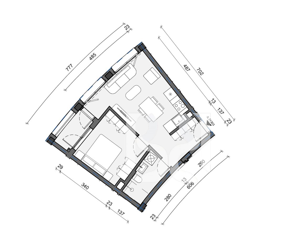 APPARTAMENTO 1+1 IN VENDITA A BALLADA RESIDENCE, LAGO FARKA
