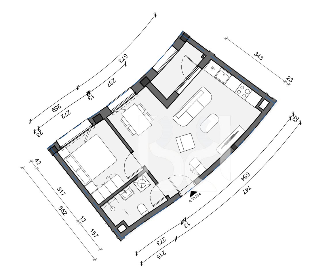 APPARTAMENTO 1+1 IN VENDITA A BALLADA RESIDENCE, LAGO FARKA