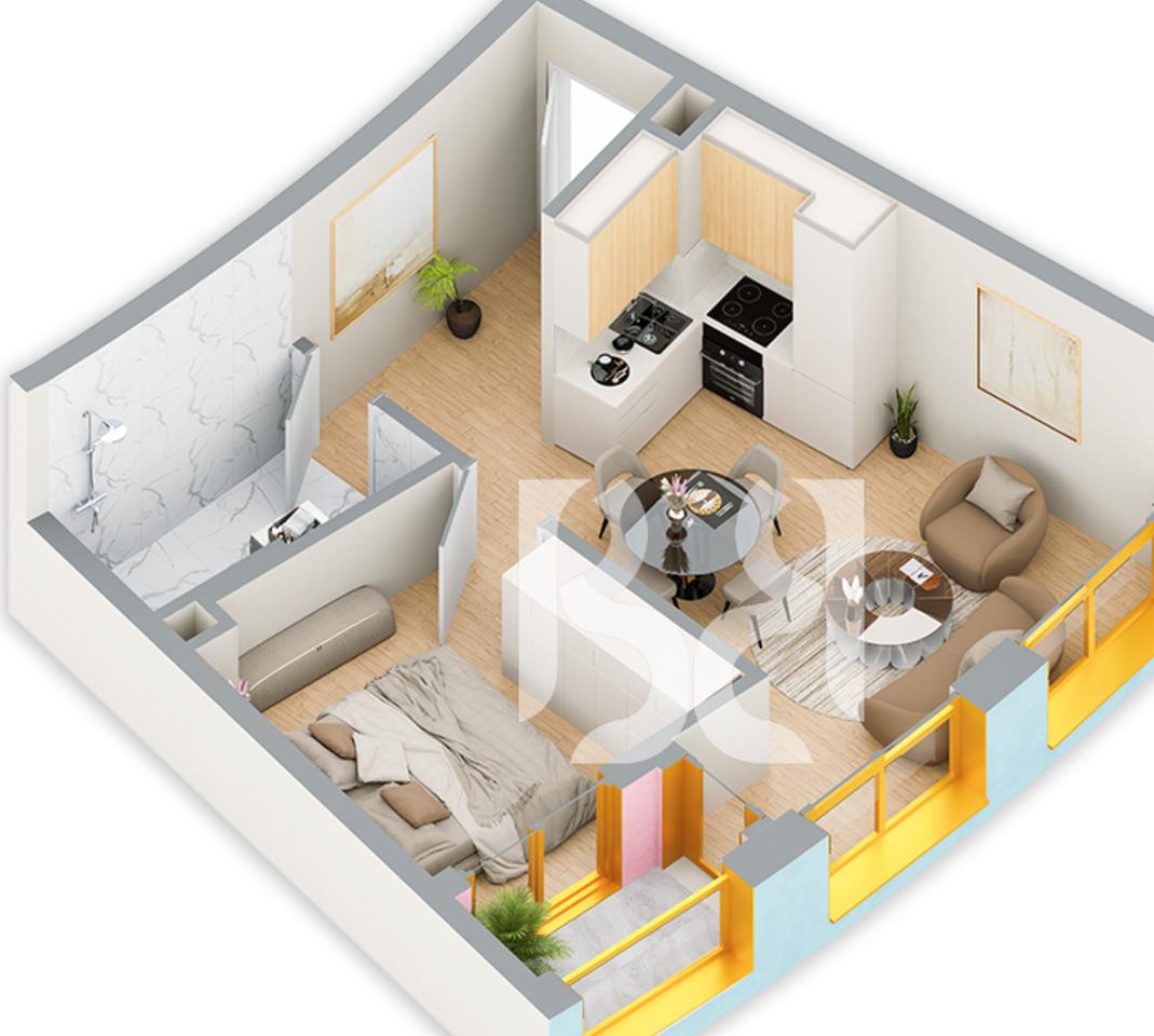 APPARTAMENTO 1+1 IN VENDITA A BALLADA RESIDENCE FARKA LAKE