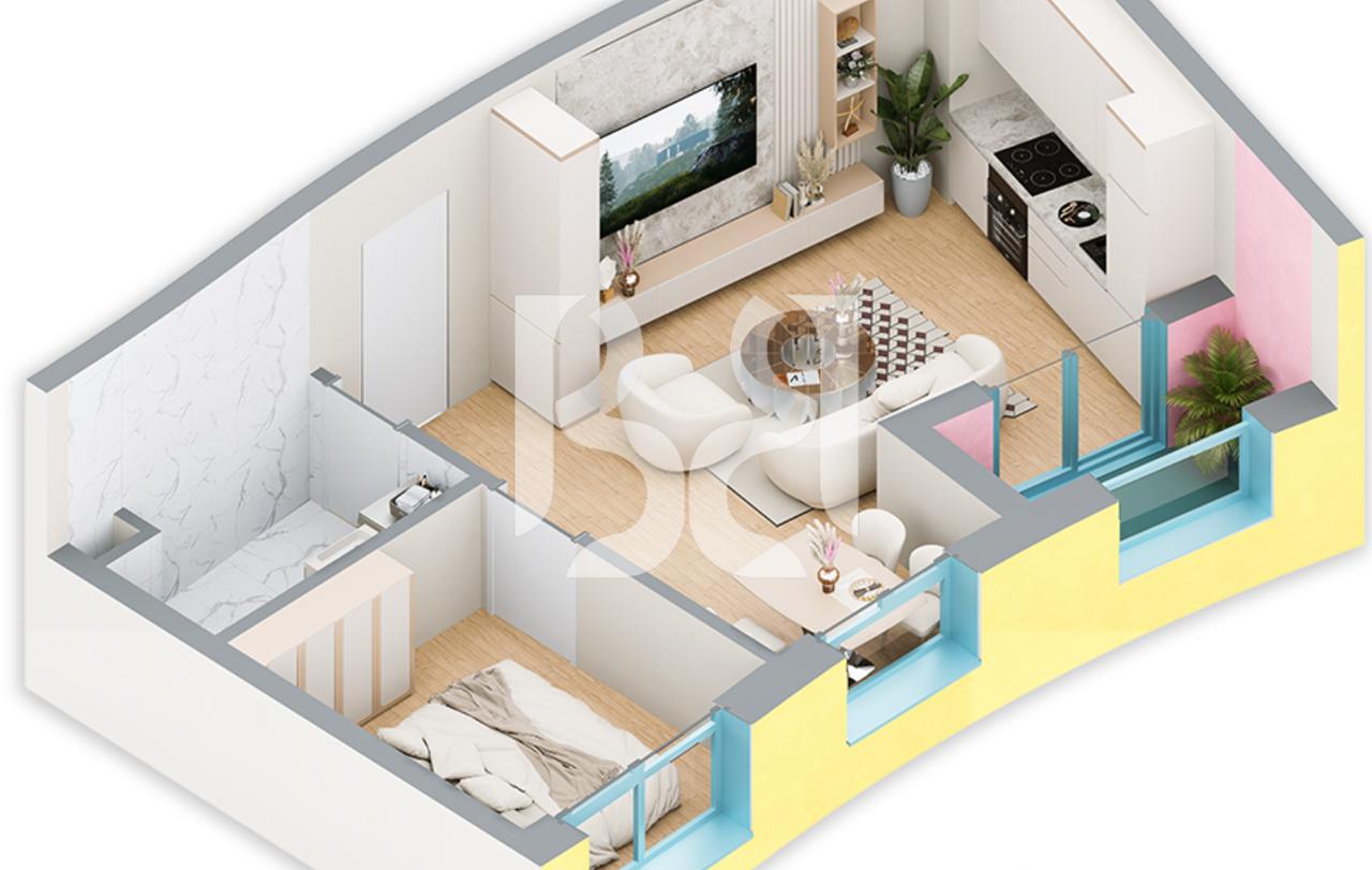 SHITET APARTAMENT 1+1 TEK REZIDENCA BALLADA LIQENI I FARKES
