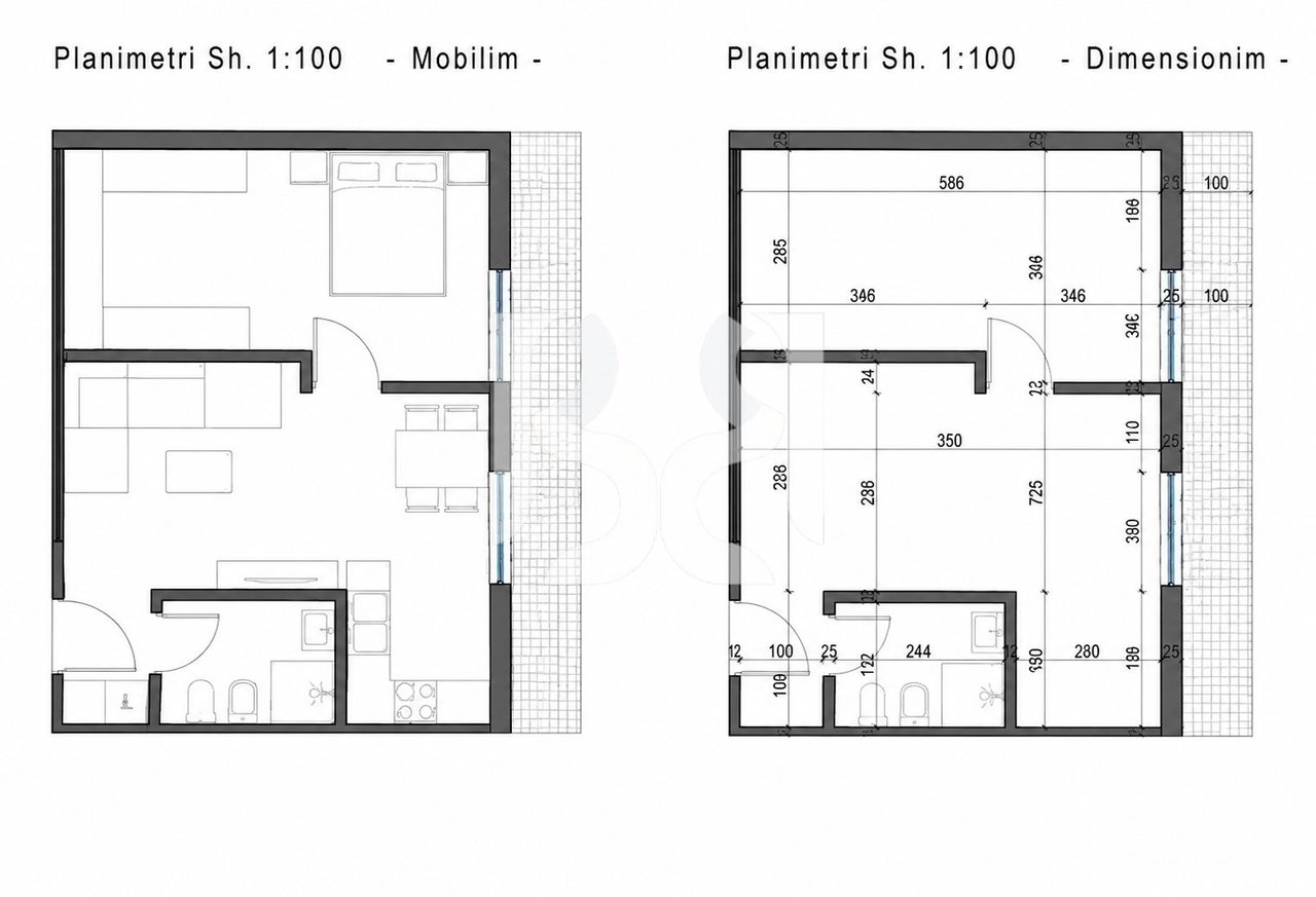 APARTMENT 1+1+VERANDA FOR SALE IN GOLEM*