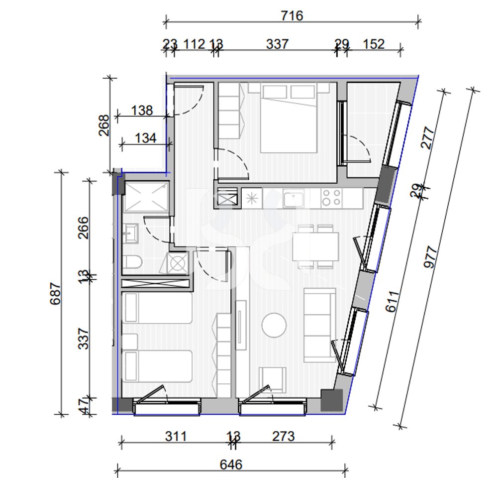 APARTMENT FOR SALE IN NAYA RESIDENCE, SHKOZE