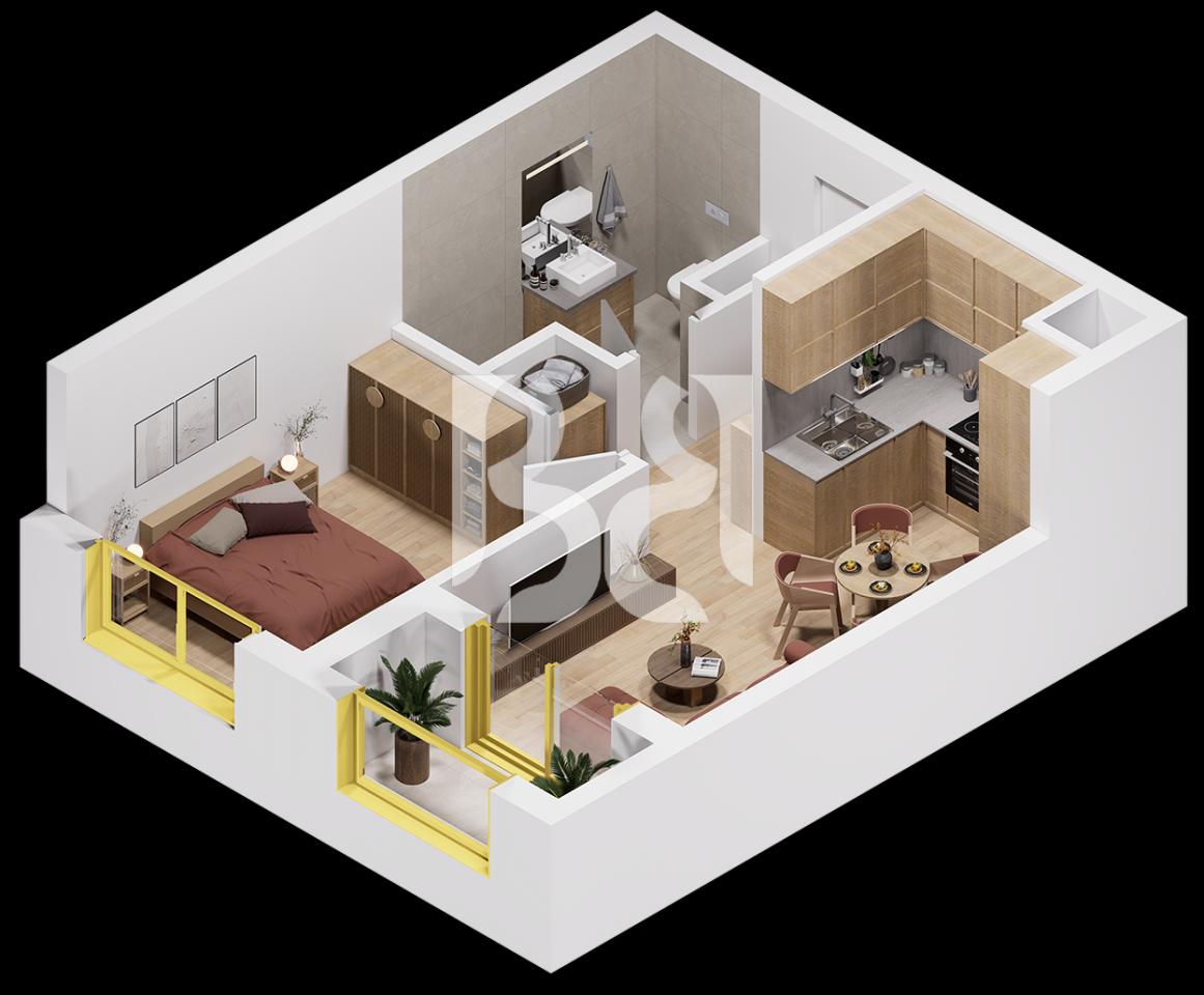 APPARTAMENTO 1+1 IN VENDITA A PASKONE RESIDENCE, PASKONE