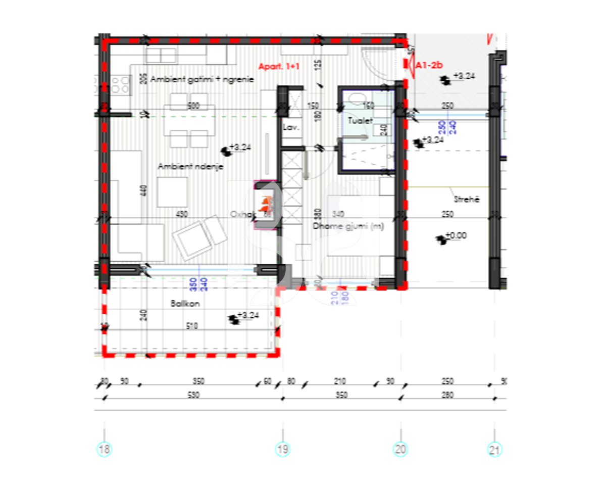 Shitet Apartament 1+1 në Rezidencën Hekla, Farkë e Vogël | 85.8 m² Totale | 128,700 €