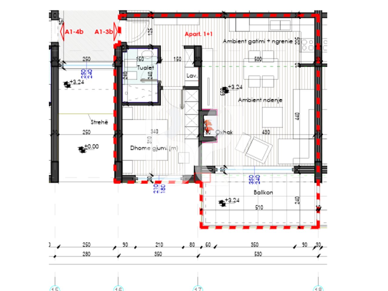 Shitet Apartament 1+1 në Rezidencën Hekla, Farkë e Vogël | 85.5 m² | 128,250 €