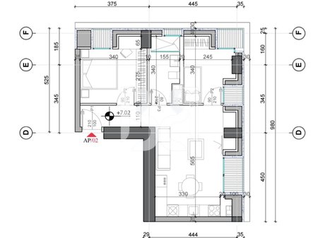 APARTAMENT 1+1 NE SHITJE NE BULEVARDIN E RI, TIRANE