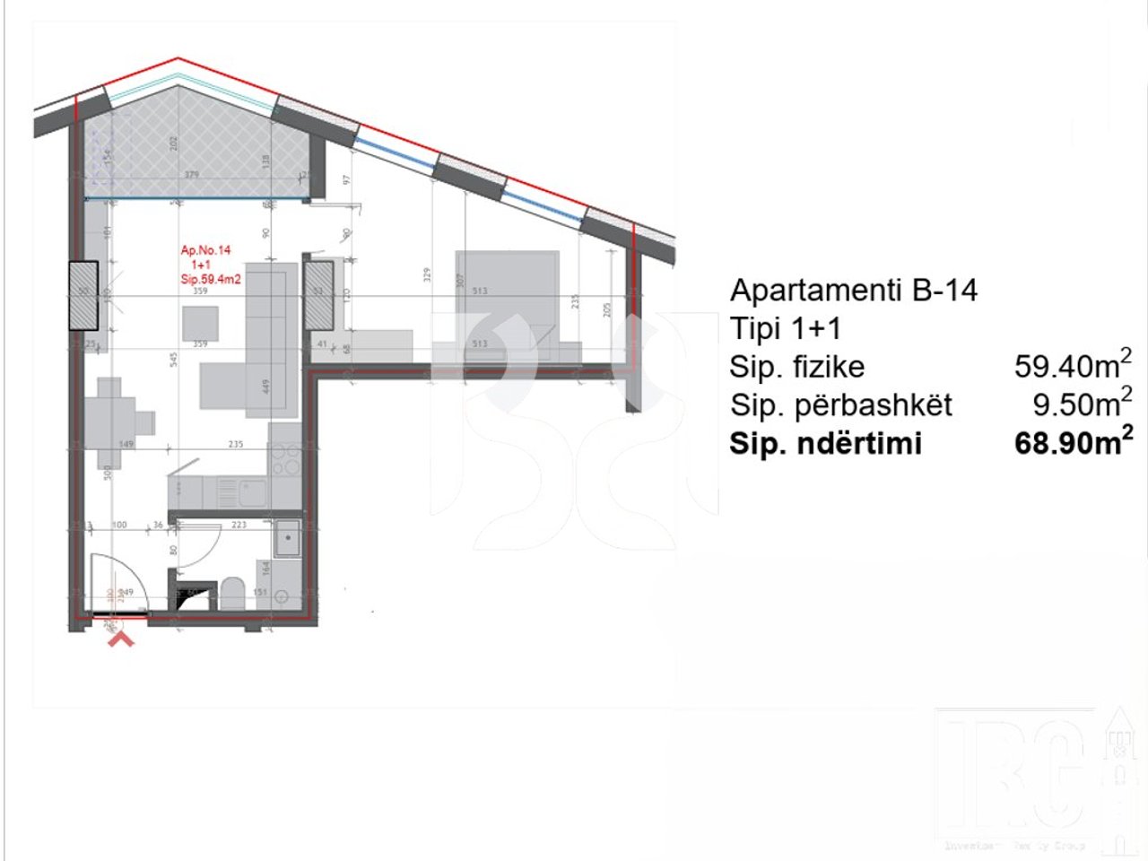 APARTAMENT 1+1 PER SHITJE TE FARMACIA 10, RRUGA E DIBRES