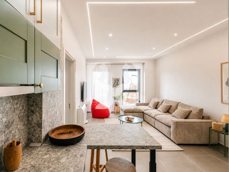 Apartment 1+1 for Rent in Garden Building – Kavajës Street | 80 m² | 7th Floor | 85,000 Lek