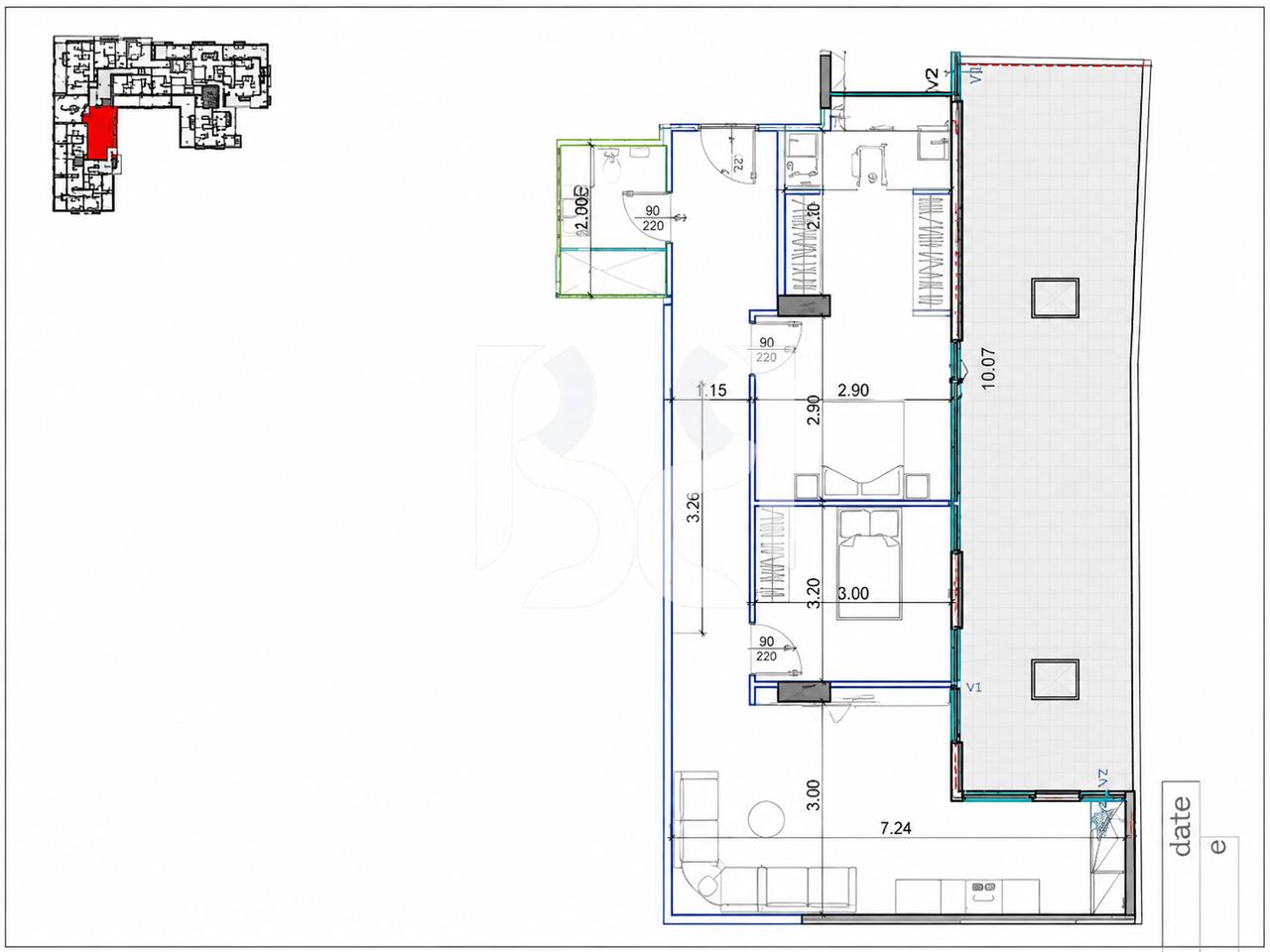 APPARTAMENTO 2+1+2+VERANDA IN VENDITA A YZBERISHT