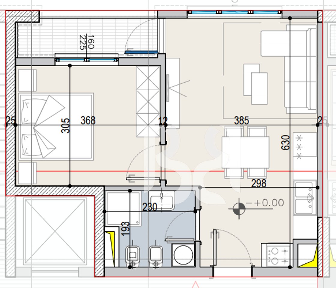 APARTAMENT 1+1 PER SHITJE NE PASKUQAN*
