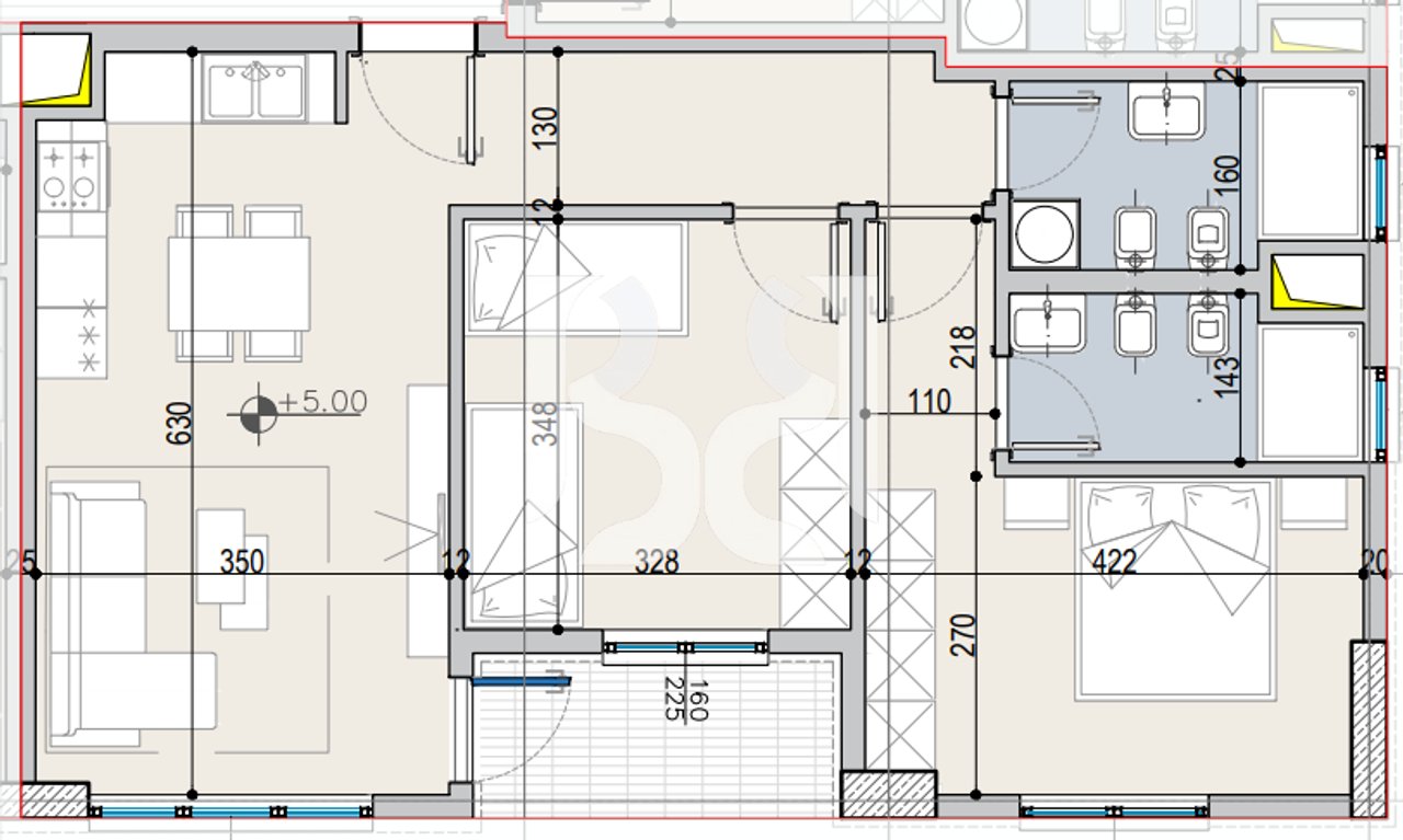 APARTAMENT 2+1 PER SHITJE NE PASKUQAN*