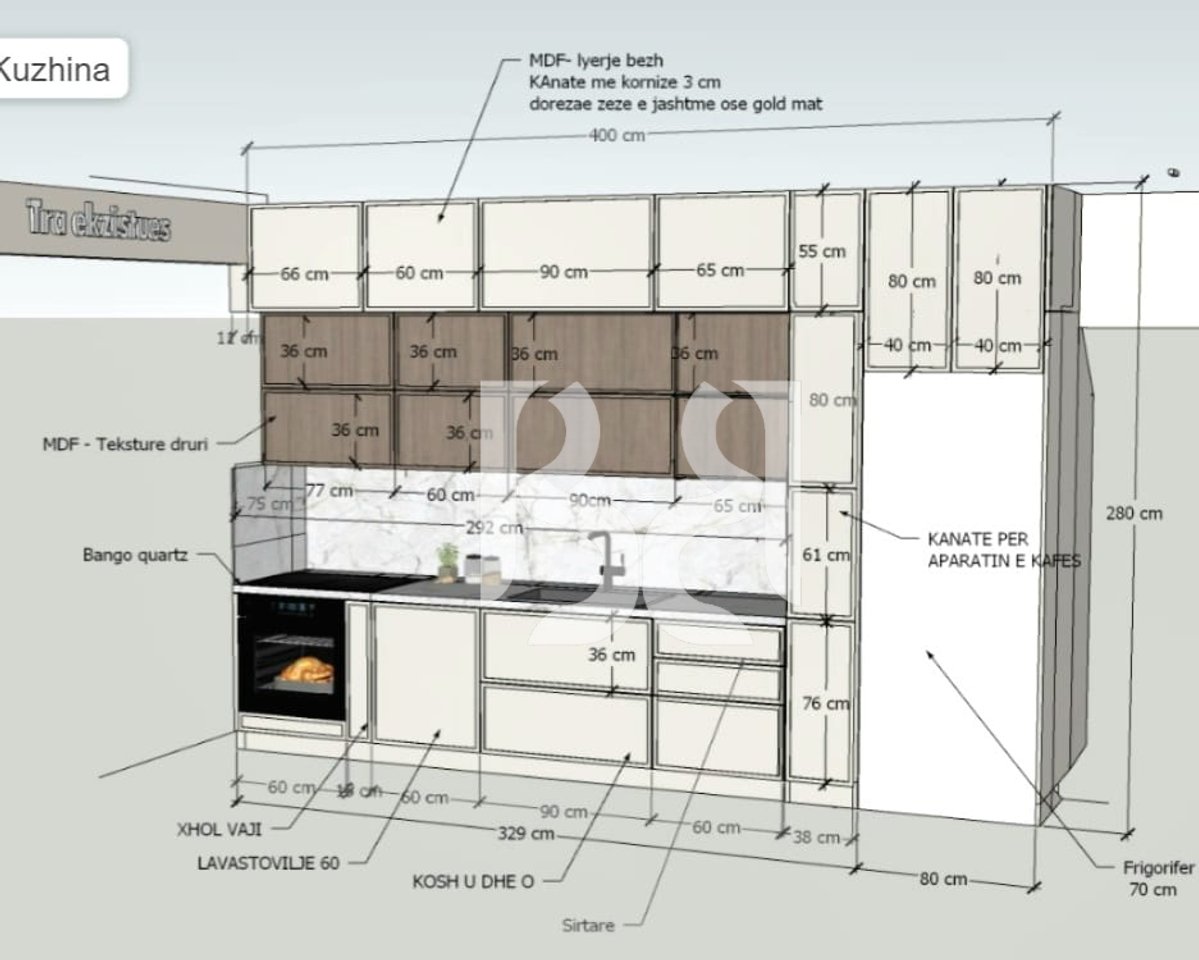 APARTAMENT 3+1 PËR SHITJE NË LIQENIN E THATË, TIRANË