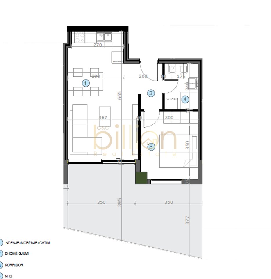 APARTMENT 1+1 FOR SALE AT MOA RESIDENCE NEAR CASA ITALIA