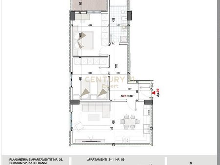 APPARTAMENTO 2+1 IN VENDITA A PASKUQAN, VICINO AL GRANDE ANELLO