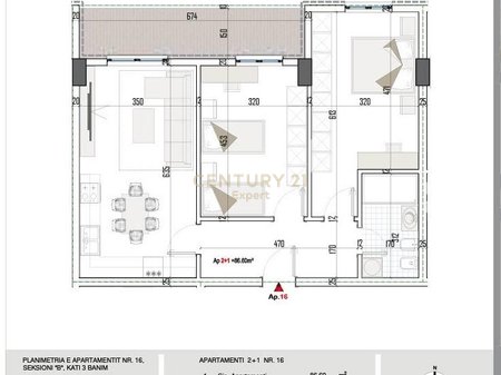 APPARTAMENTO 2+1 IN VENDITA A PASKUQAN VICINO ALLA STRADA PRINCIPALE