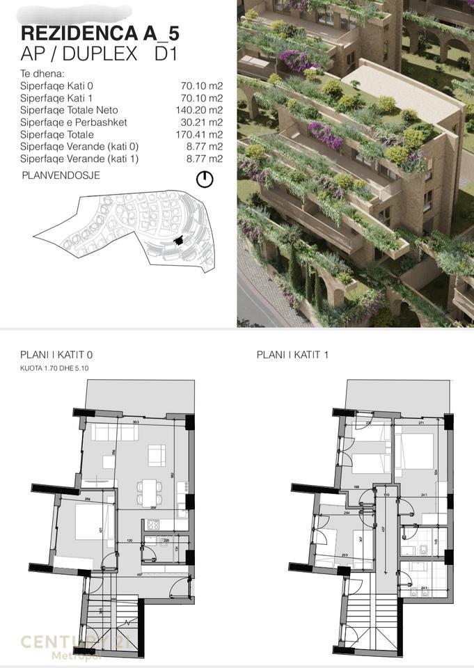Duplex for sale in the Farka Hills-Liqeni i Farkes residence!