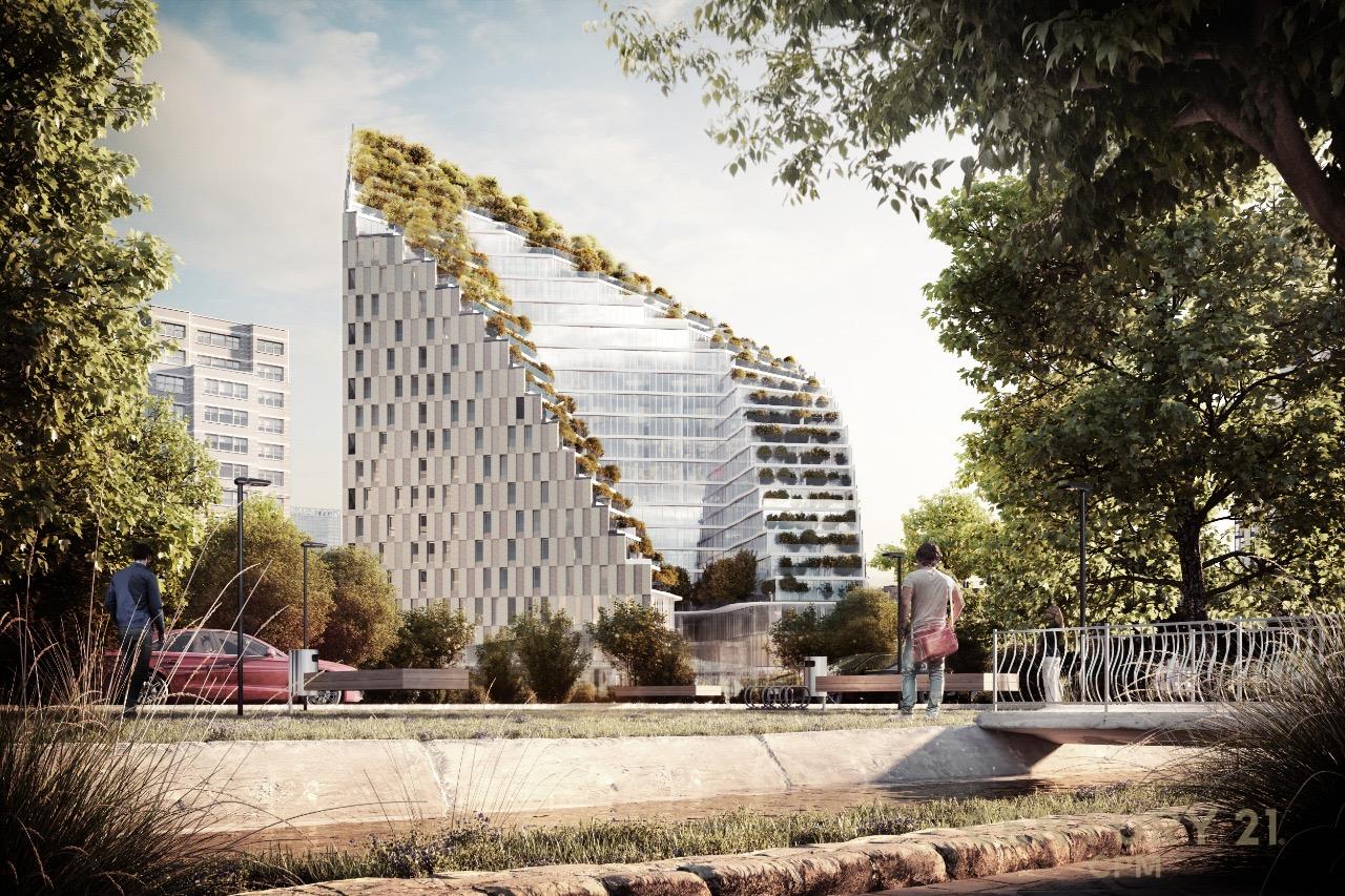 2+1 apartment for sale at Ekspozita Building
