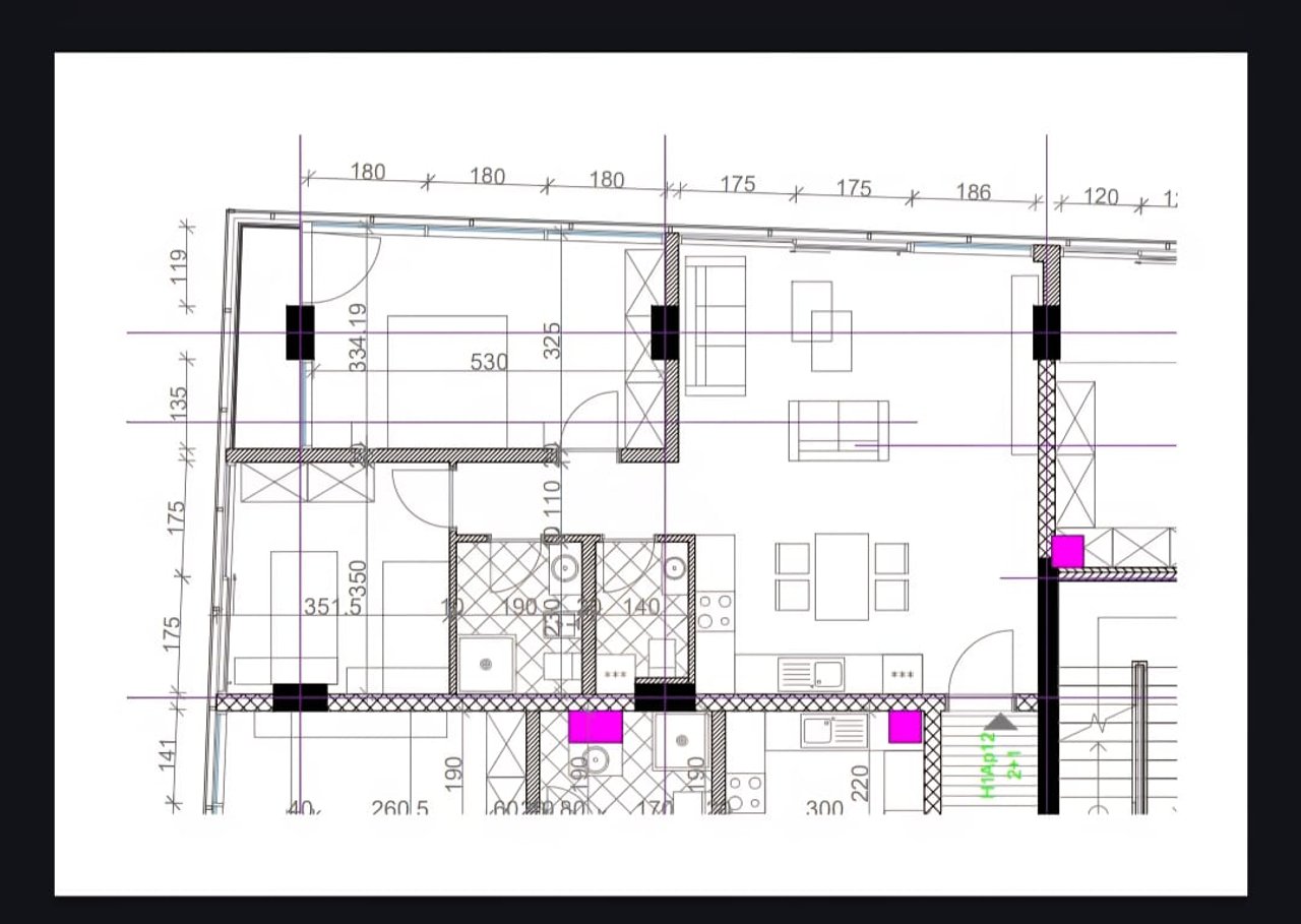 APARTMENT 2+1+2 FOR SALE NEAR 9 FLOORS.