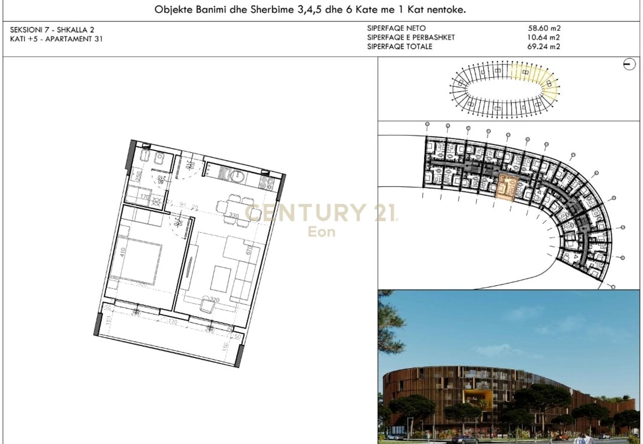 APARTMENT + PARKING SPACE FOR SALE AT EON RESIDENCE IN GOLEM!