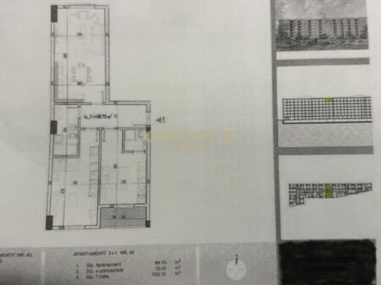 Apartment 2+1+2 for sale in Paskuqan