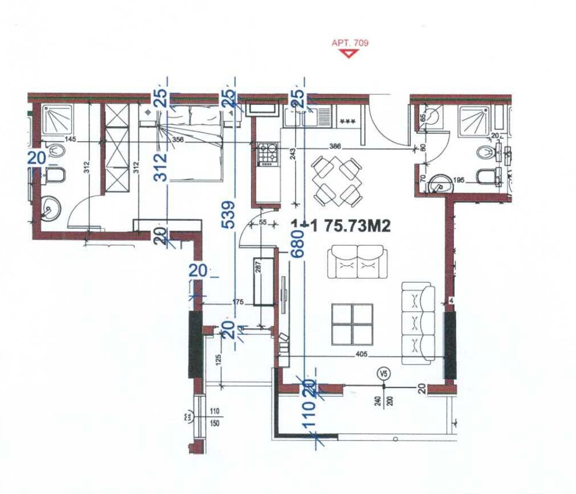 APARTMENT 1+1 FULLY FURNISHED, Tirana Golden Park Complex!