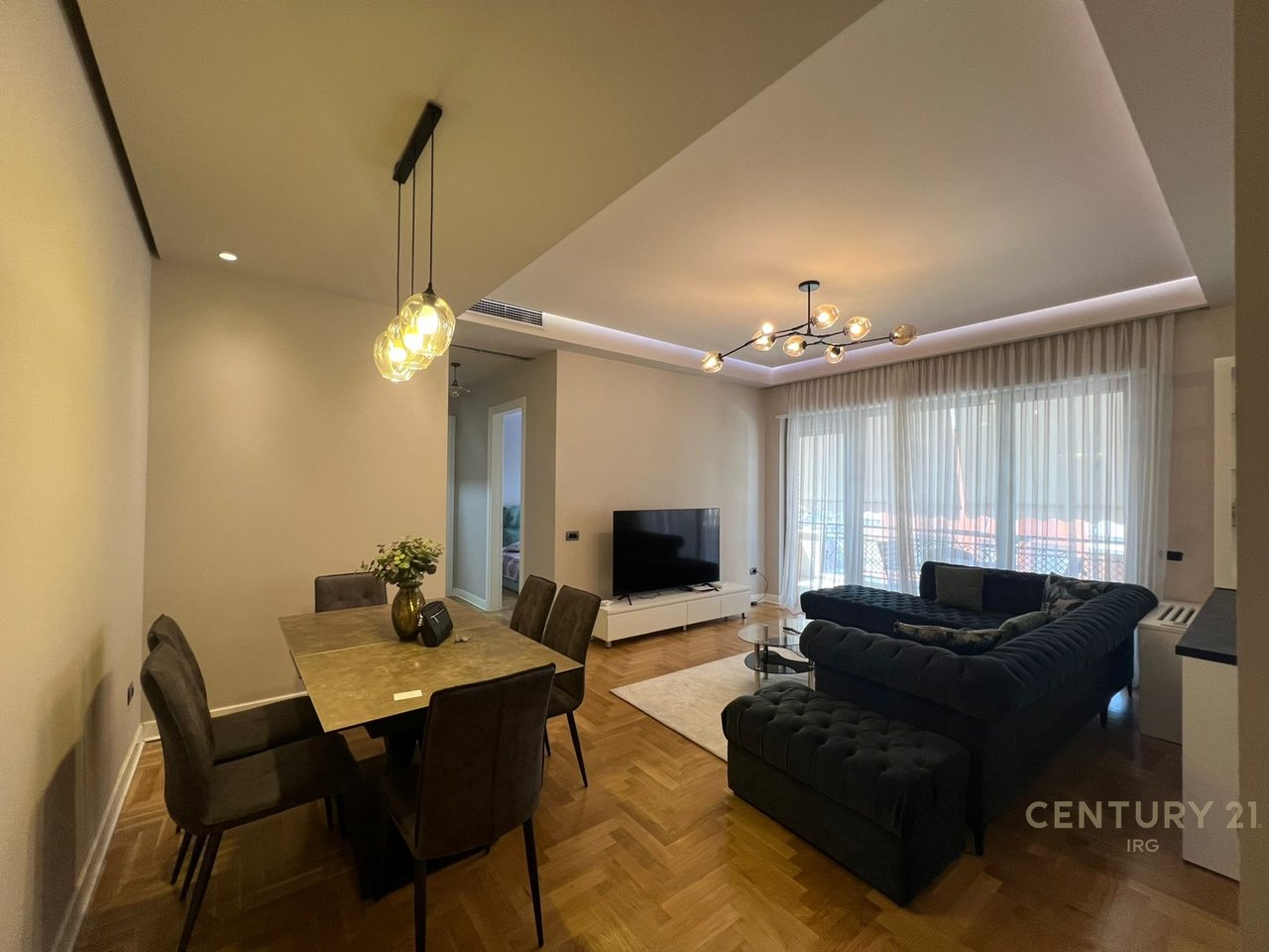 Modern 2+1 apartment with parking space in Delijorgji, for rent