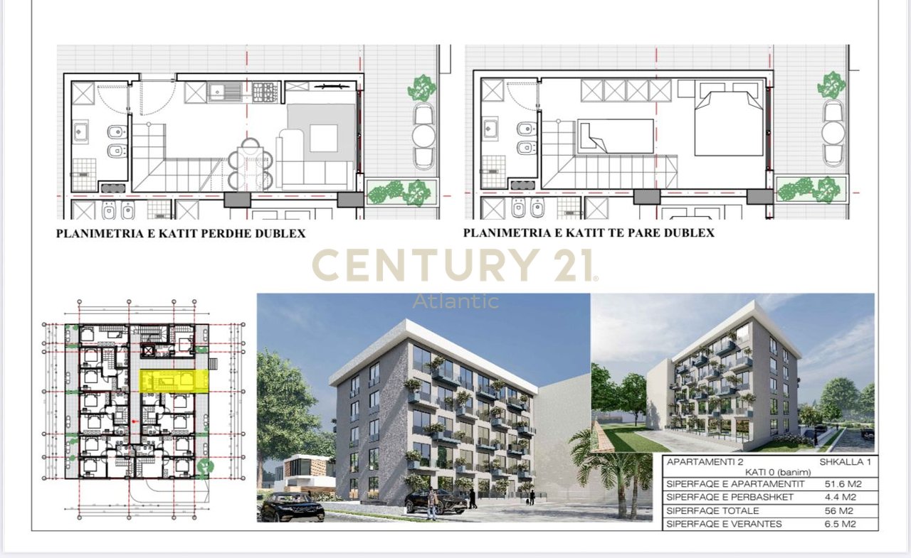 Duplex 1+1 Për Shitje në Mali i Robit, Durrës