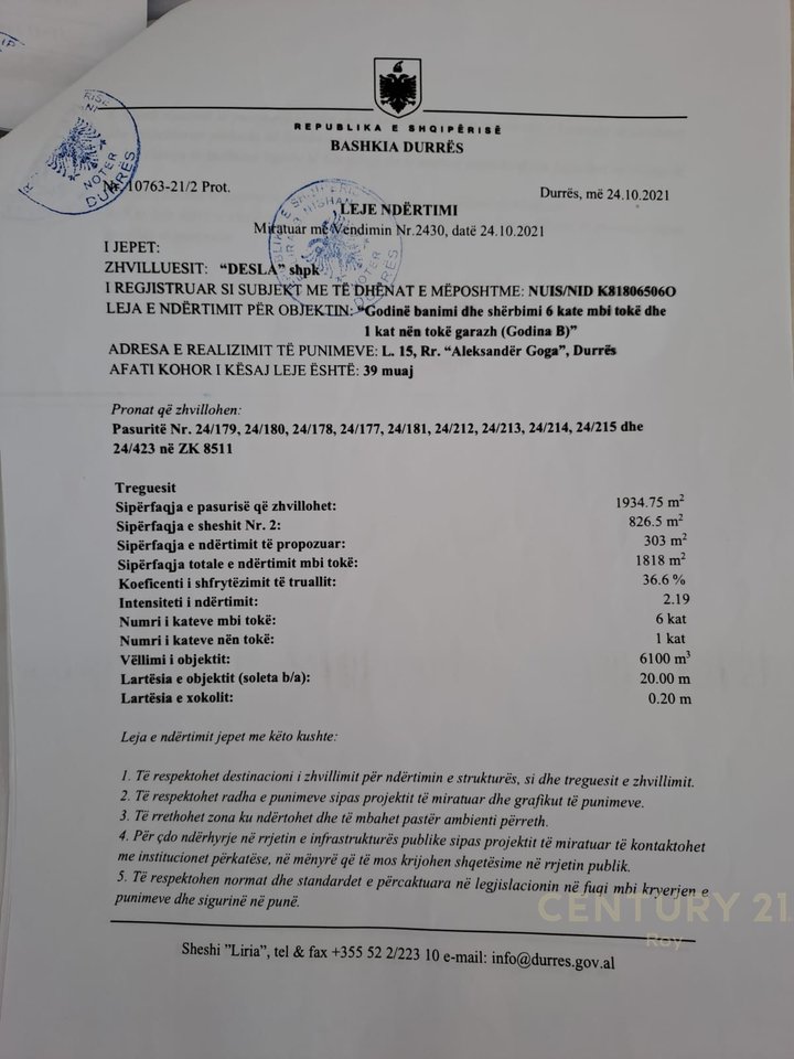 Apartament 1+1 Me Qira në Durrës - 350€ | 60.8 m²