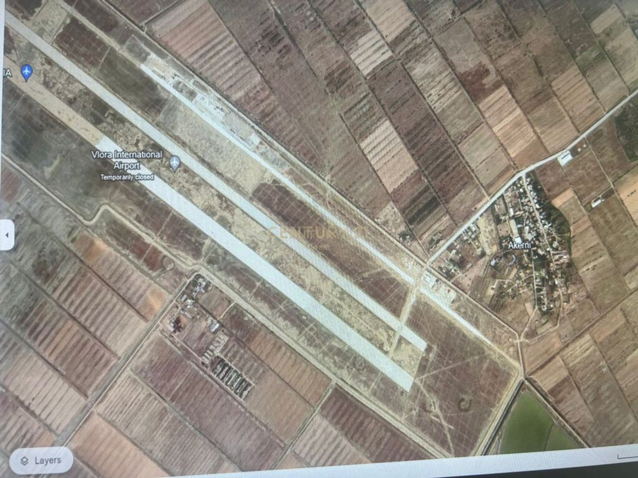 STOP OPPOSITE THE ENTRANCE OF THE AIRPORT IN VLORE !!!