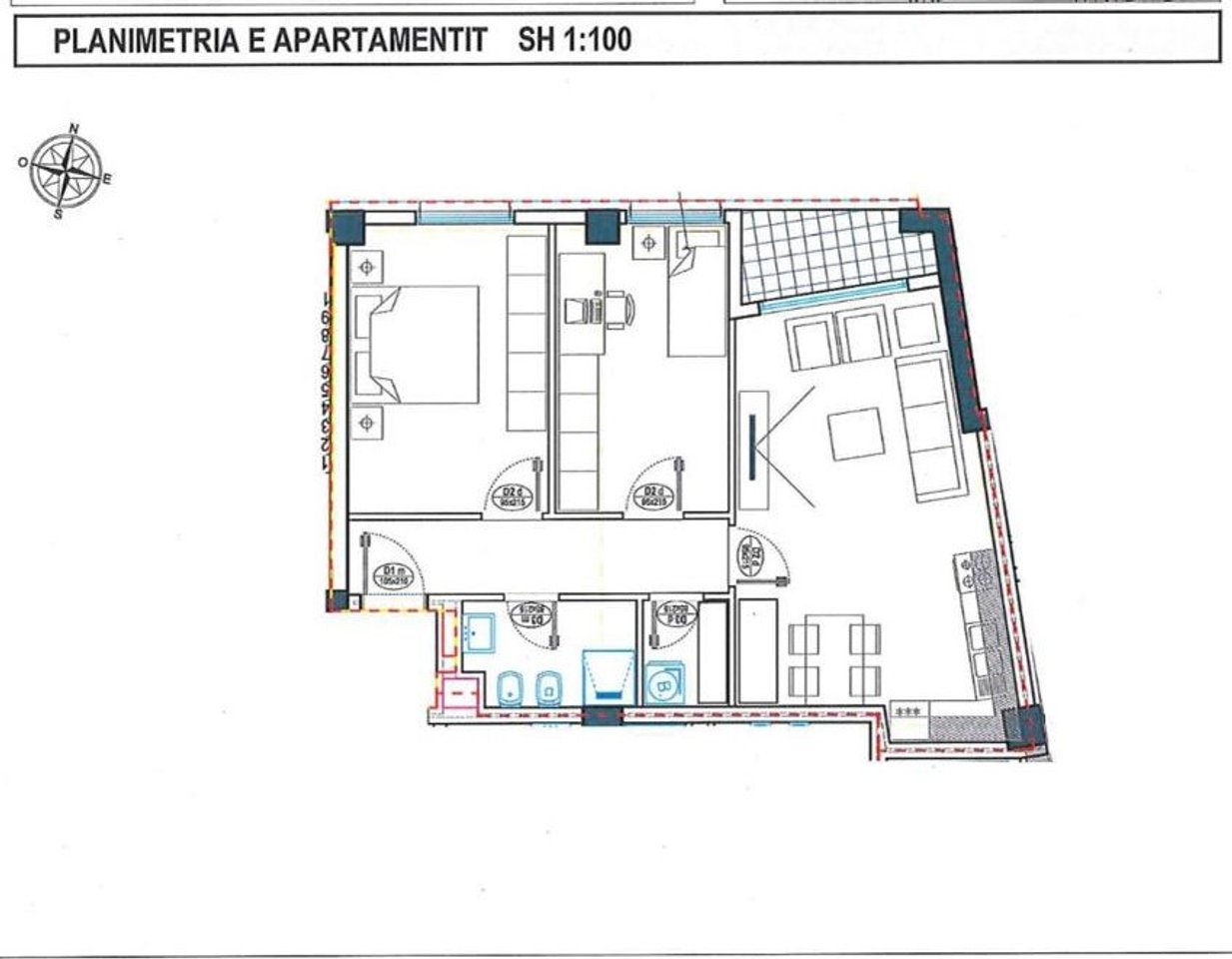 Appartamento 2+1 in vendita al Complesso Orbital 2, Bulevardi i RI!