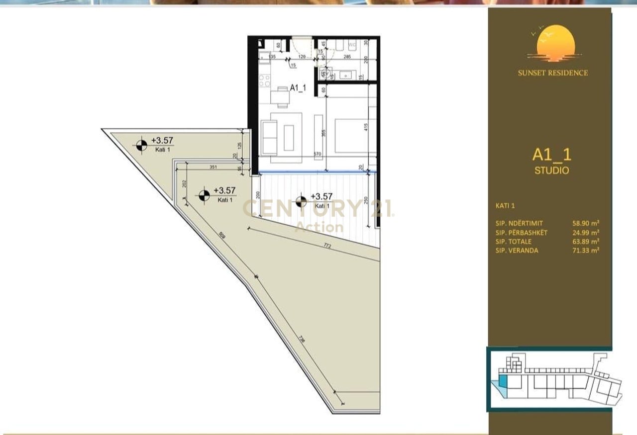Vendesi appartamento 1+1+ 71m veranda
A Green Coast 2