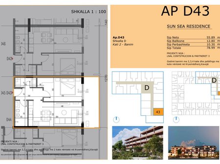APARTAMENT 1+1 NE REZIDENCEN ME TE RE NE GOLEM, SUN SEA RESIDENCE!! MUNDESI PAGESE ME KESTE!!