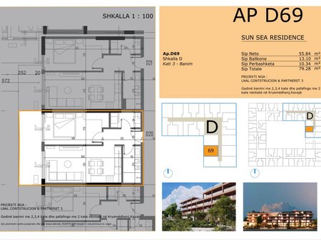 APPARTAMENTO 1+1 NELLA RESIDENZA PIÙ NUOVA A GOLEM, SUN SEA RESIDENCE!! POSSIBILITÀ DI PAGAMENTO A RATE!!