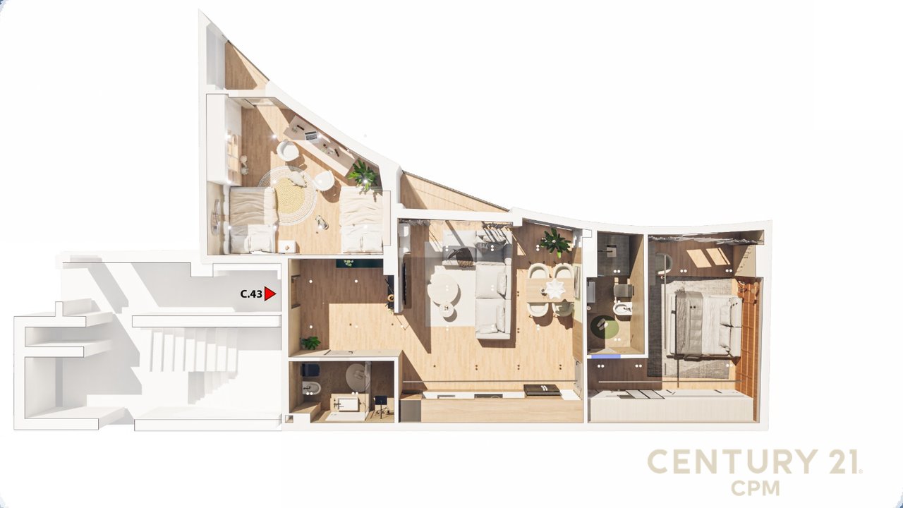 Apartment 2+1+2 For Sale In Don Bosko!