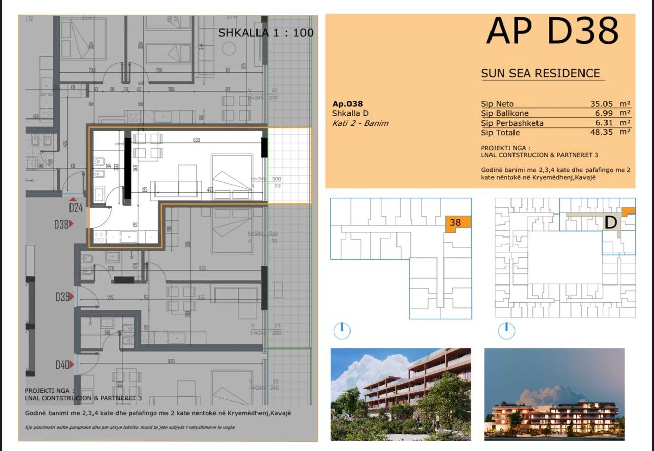 MONOLOCALE IN VENDITA NELLA NUOVA RESIDENZA A GOLEM, SUN SEA RESIDENCE!! POSSIBILITÀ DI PAGAMENTO A RATE!!