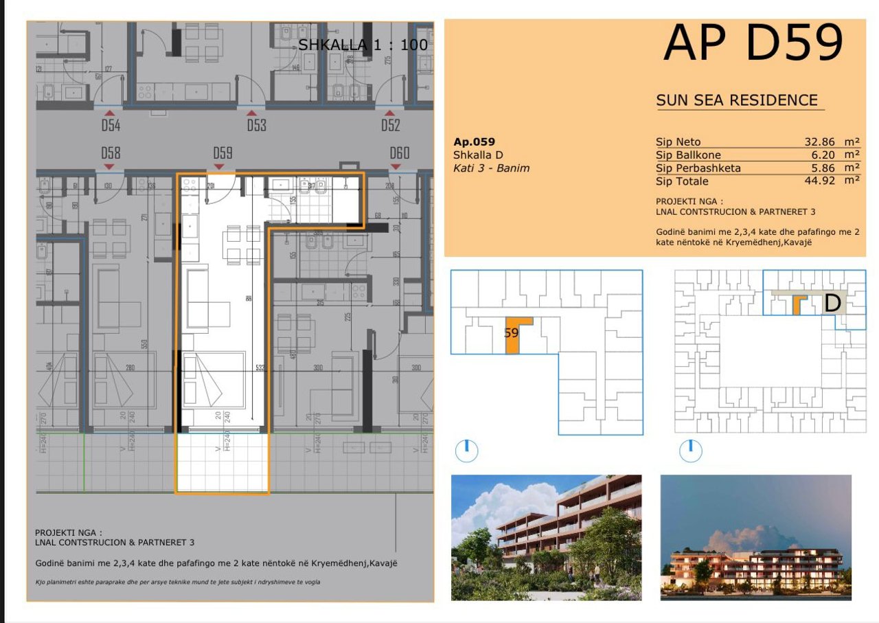 MONOLOCALE IN VENDITA NELLA NUOVA RESIDENZA A GOLEM, SUN SEA RESIDENCE!! POSSIBILITÀ DI PAGAMENTO A RATE!!