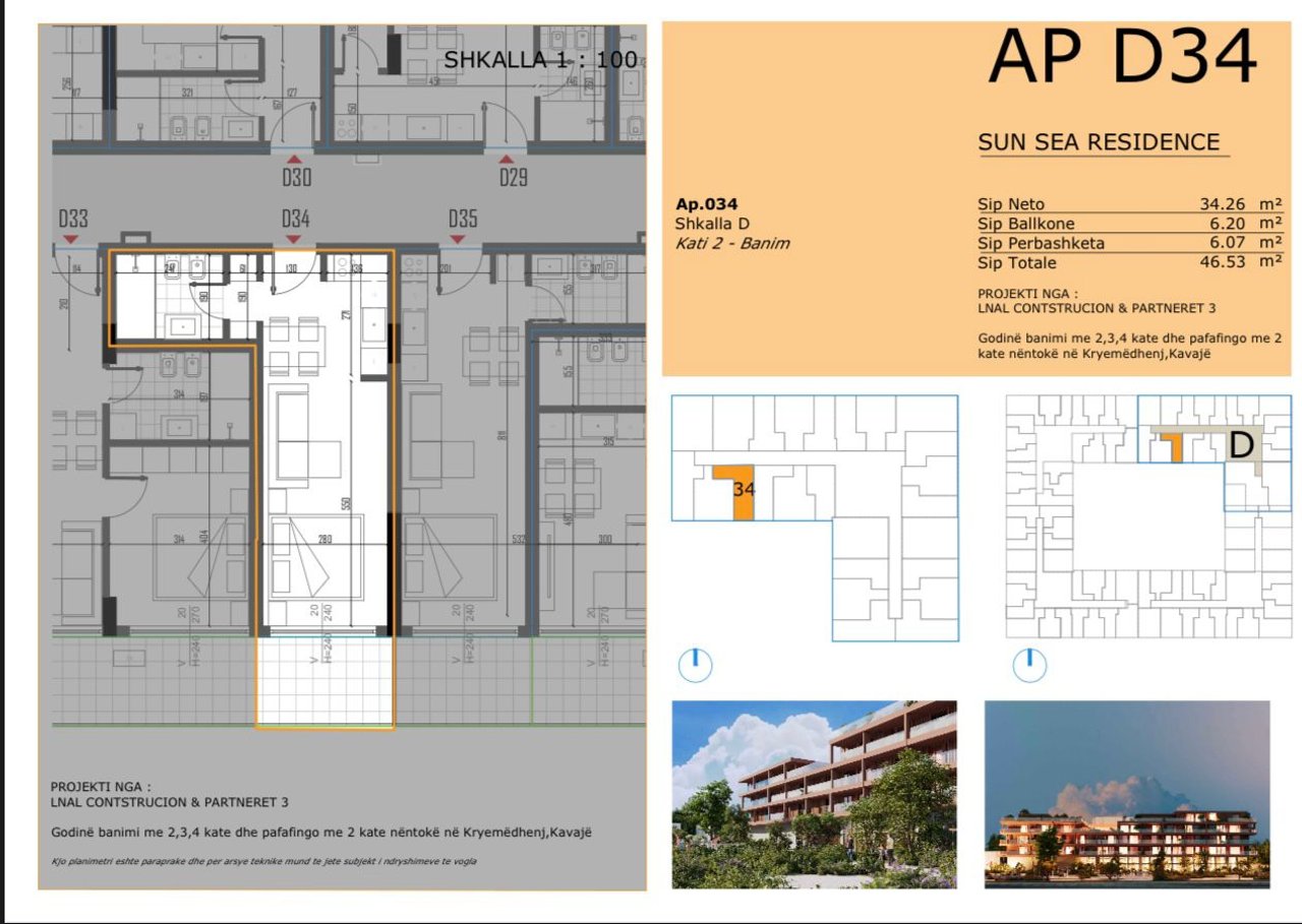 STUDIO FOR SALE IN THE NEWEST RESIDENCE IN GOLEM, SUN SEA RESIDENCE!! PAYMENT POSSIBILITY IN INSTALLMENTS!!