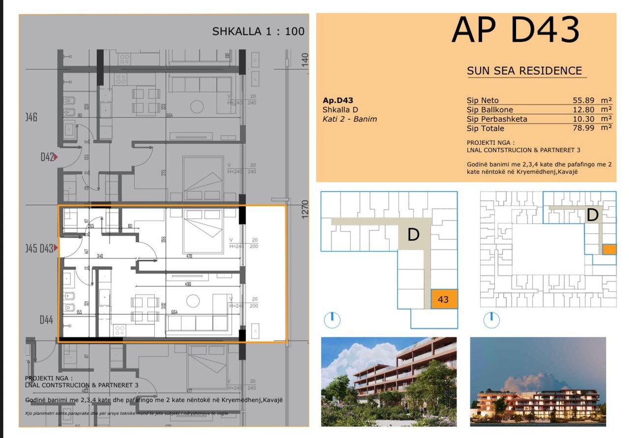 APARTAMENT 1+1 NE REZIDENCEN ME TE RE NE GOLEM, SUN SEA RESIDENCE!! MUNDESI PAGESE ME KESTE!!