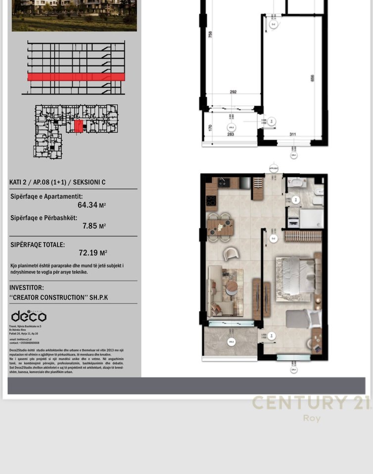 SHITET APARTAMENT 1+1 MONTEVIDEO RESIDENCE TE MALI ROBIT!