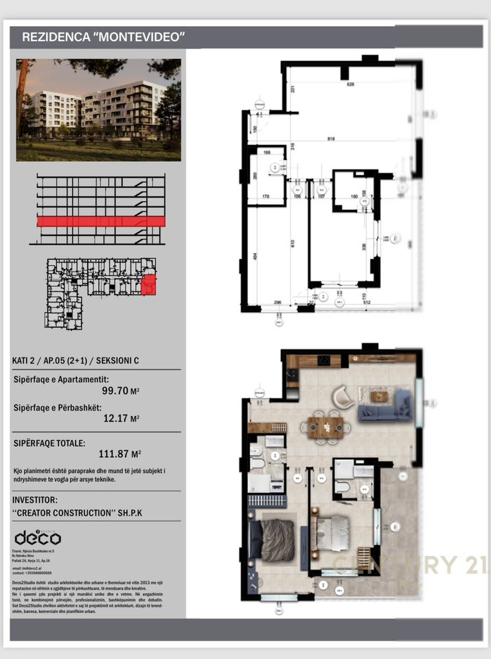 APARTMENT 2+1 FOR SALE MONTEVIDEO RESIDENCE AT MALI ROBI!