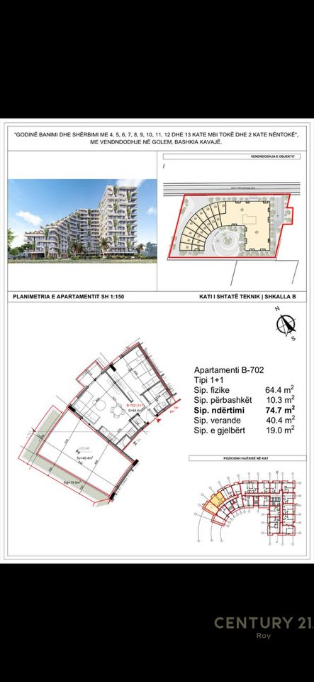 1+1 Apartment For Sale in Qerret, Durrës - €93,375 | 74.7 m²