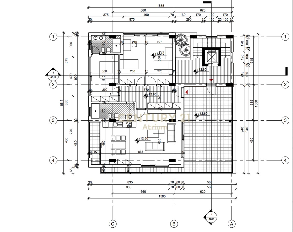APPARTAMENTO IN VENDITA 3+1+3+VERANDA+POSTO AUTO PRIMA FILA A PORTO LALZI HAMALLAJ