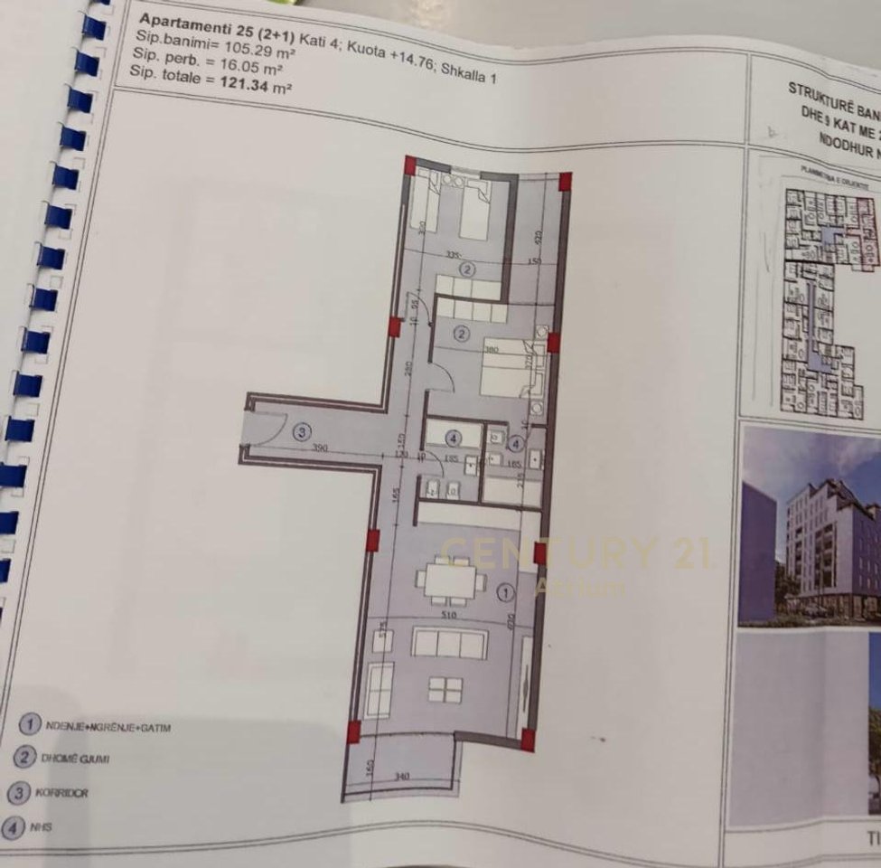 Shitet Apartament 2+1+2 ne zonen e Ali Demit (ish Burgu i Grave).
EverGreen Residence!!!