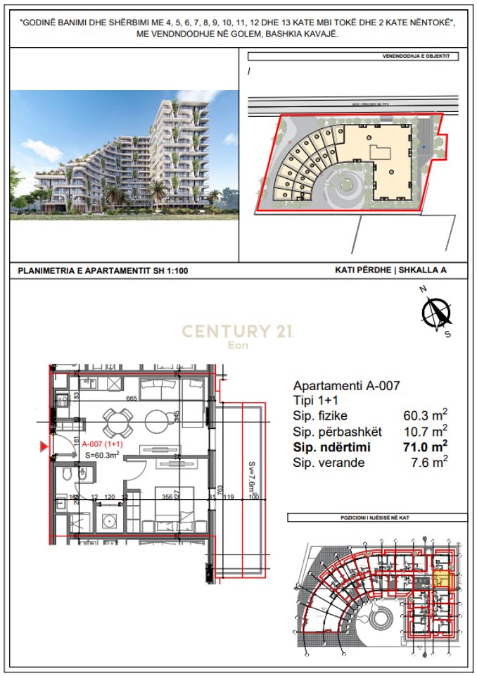 APARTMENT 1+1 FOR SALE IN THE "TIKTAALIK" RESIDENCE IN QERRET! PAYMENT POSSIBILITY IN INSTALLMENTS!
