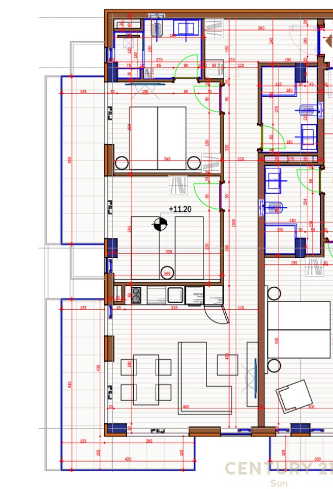 Apartament 2+1 Për Shitje në Sarandë, Rruga e Pestë - 150600€ | 104.1 m²